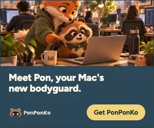 PonPonKo — Locks your Mac when somebody touches it, photographs them, and sends the photo to your iPhone through your own iCloud.